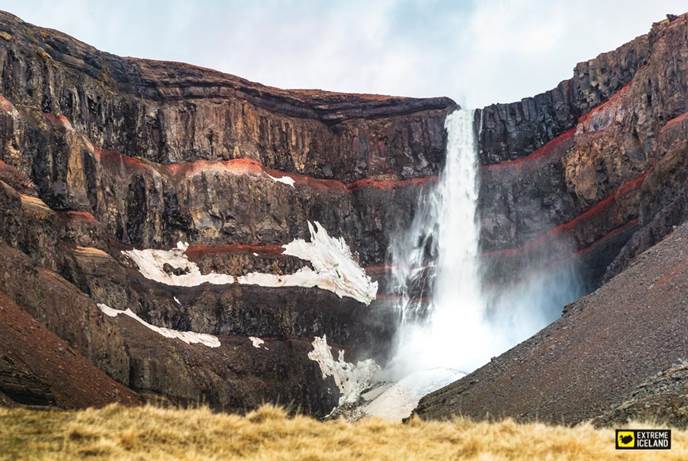 冰岛东部 Hengifoss Hengifoss