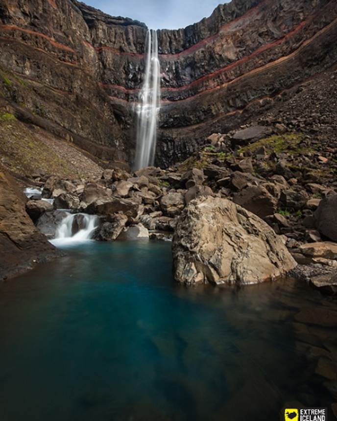 Hengifoss 东部的Hengifoss