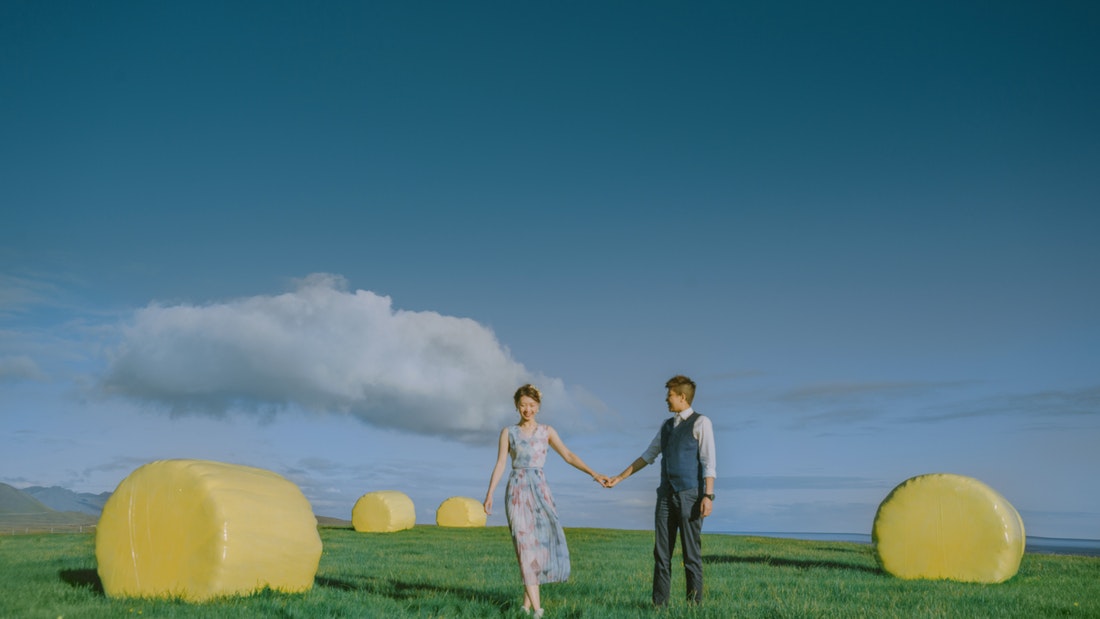 冰岛婚纱写真黑沙滩1日旅拍